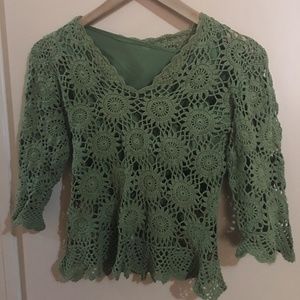 Crochet Green beautiful top